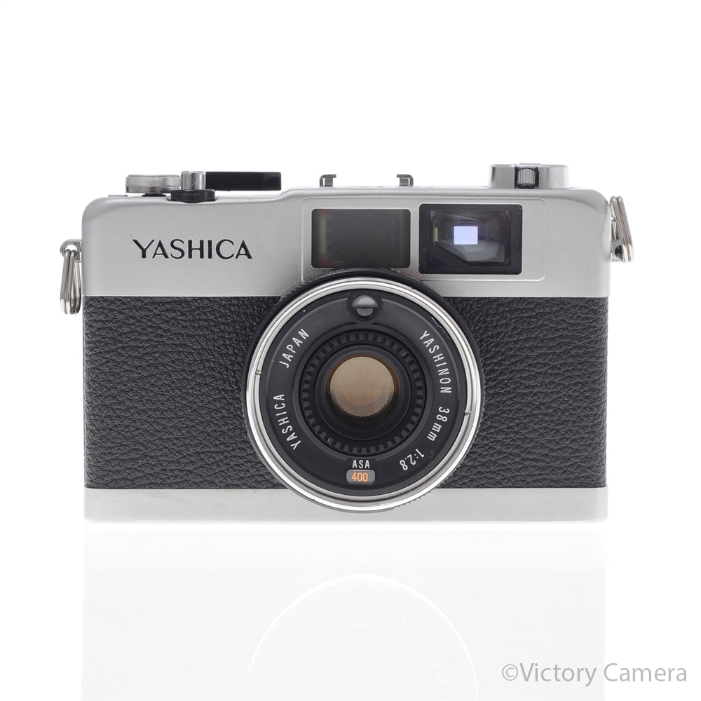 Yashica 35-ME 35ME Chrome 35mm FILM Camera w/ 38mm f2.8 Lens [EXC+] - Victory Camera