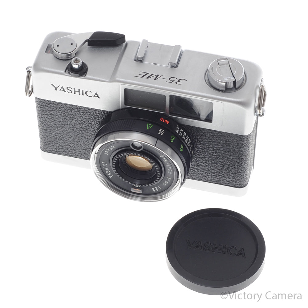 Yashica 35-ME 35ME Chrome 35mm FILM Camera w/ 38mm f2.8 Lens [EXC+] - Victory Camera