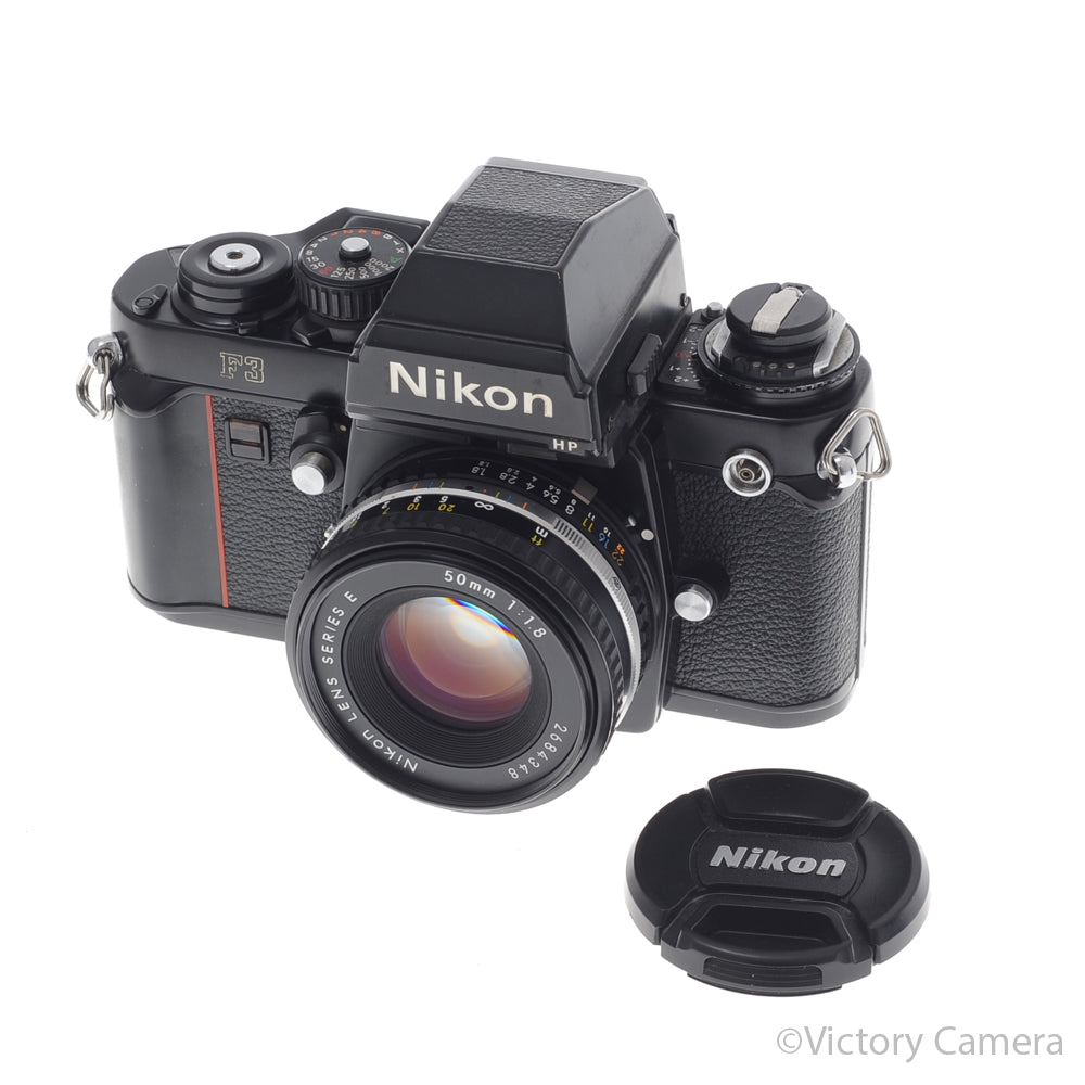 Nikon F3 HP F3HP 35mm Film Camera w/ Nikon 50mm f1.8 Lens [EXC+]