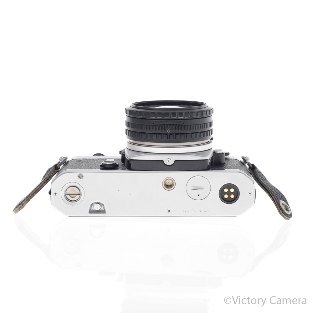Nikon FE Chrome 35mm Film Camera 50mm f1.8 Lens [EXC+] image 2