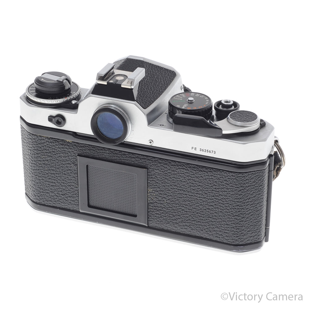 Nikon FE Chrome 35mm Film Camera 50mm f1.8 Lens [EXC+] image 4