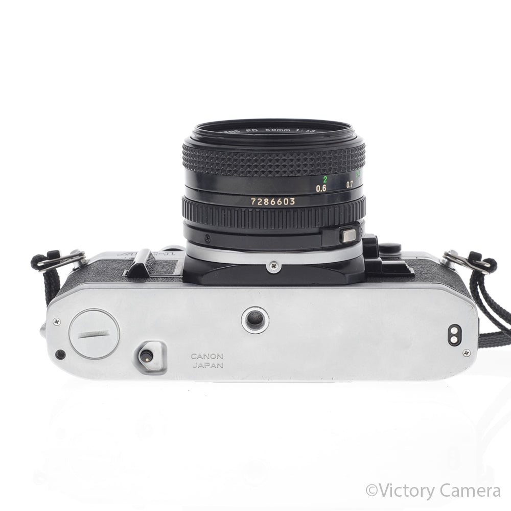 Canon AE-1 35mm Chrome Camera w/ 50mm f1.8 Prime Lens [EXC+] image 4