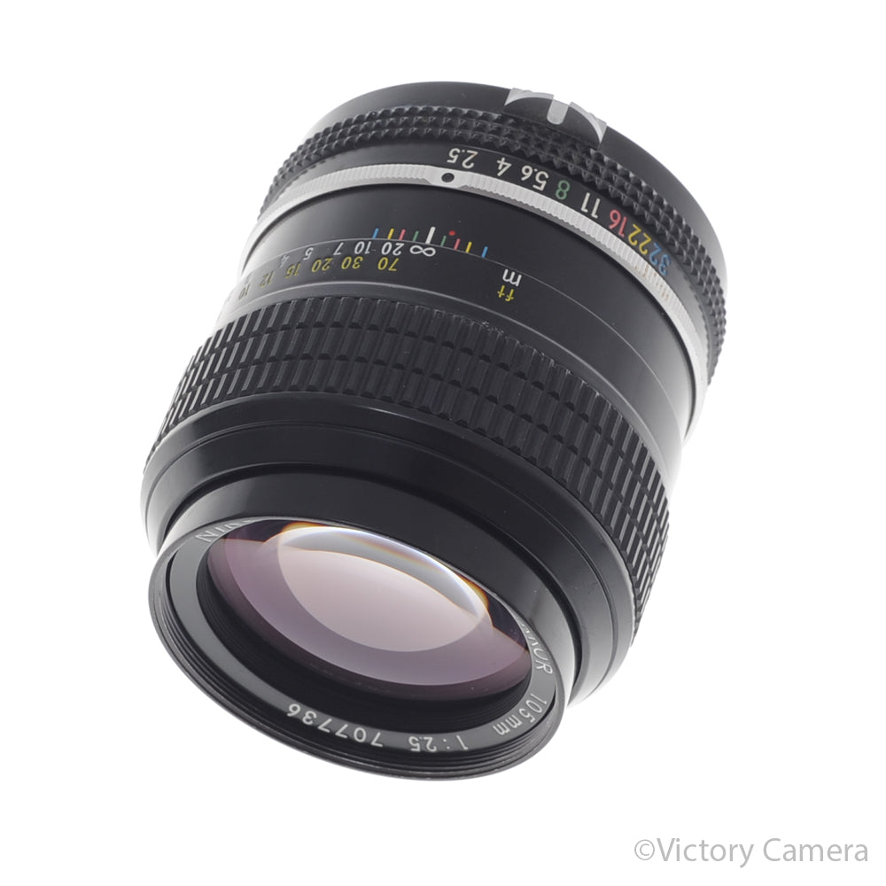 Nikon Nikkor 105mm f2.5 Late Photomic Non-AI Prime Lens [EXC] image 1