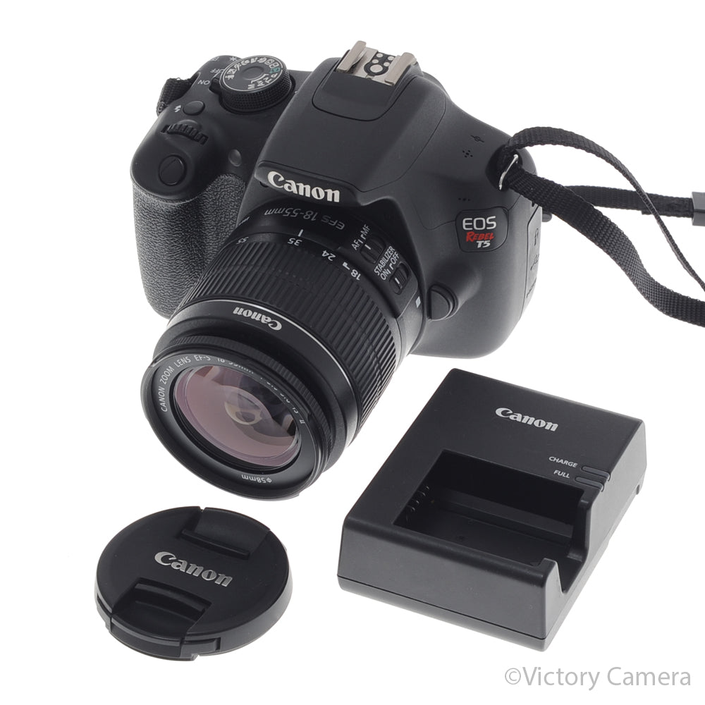 Canon Rebel T5 18MP Digital SLR Camera Body w/ 18-55mm Zoom Lens [EXC+] image 5