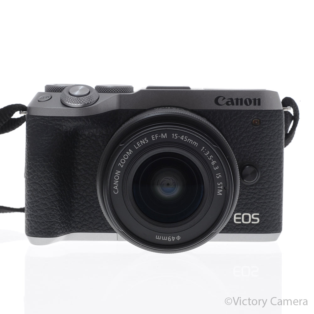 Canon EOS M6 II Black 24.2MP Mirrorless Digital Camera w/ 15-45mm [EXC+] image 1
