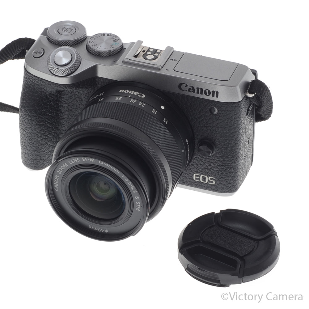 Canon EOS M6 II Black 24.2MP Mirrorless Digital Camera w/ 15-45mm [EXC+] image 5