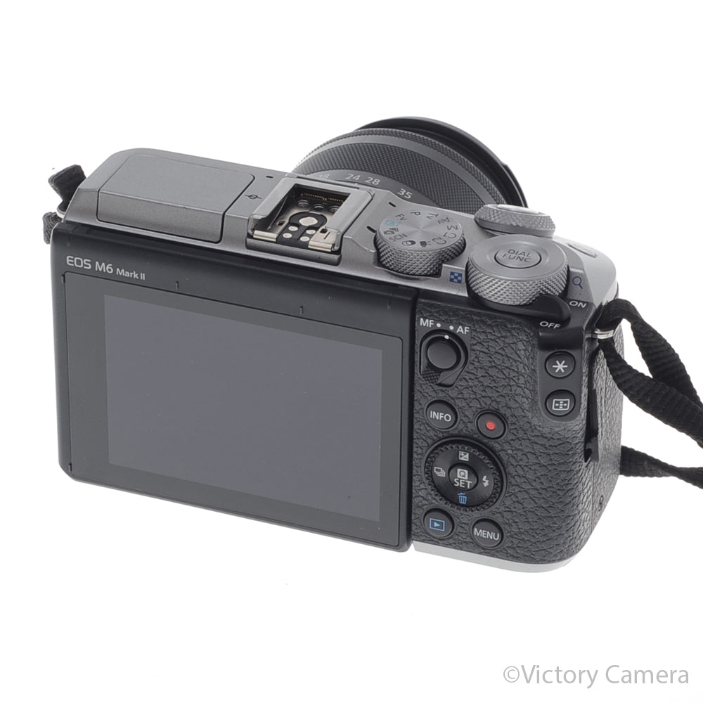 Canon EOS M6 II 24.2MP Mirrorless Digital Camera w/ 15-45mm [EXC+]