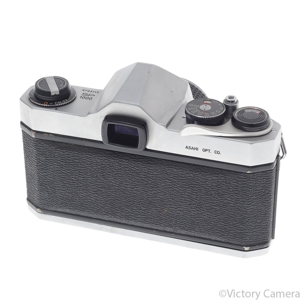 Pentax SP 1000 Chrome 35mm Camera w/ 55mm f2 Lens -No Meter- [EXC-] image 3
