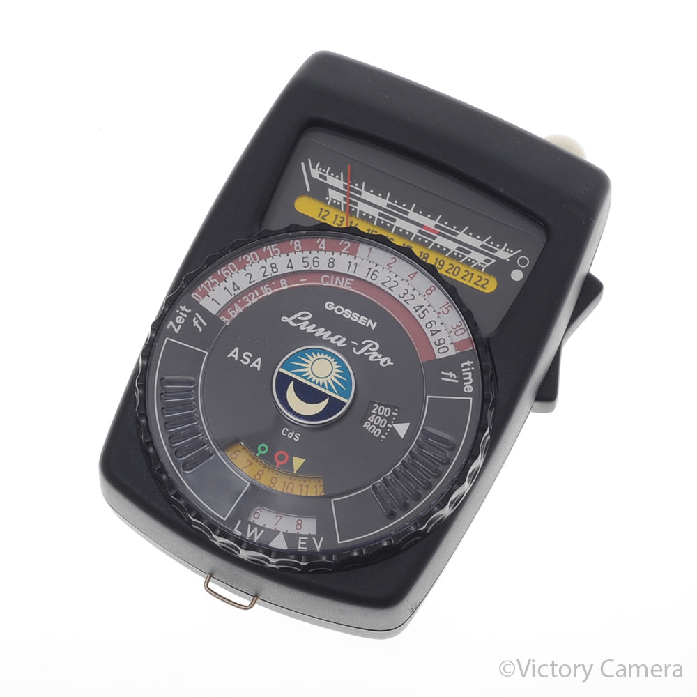 Gossen Luna-Pro Black Ambient Light Meter w/ Case [EXC+] - Victory Camera