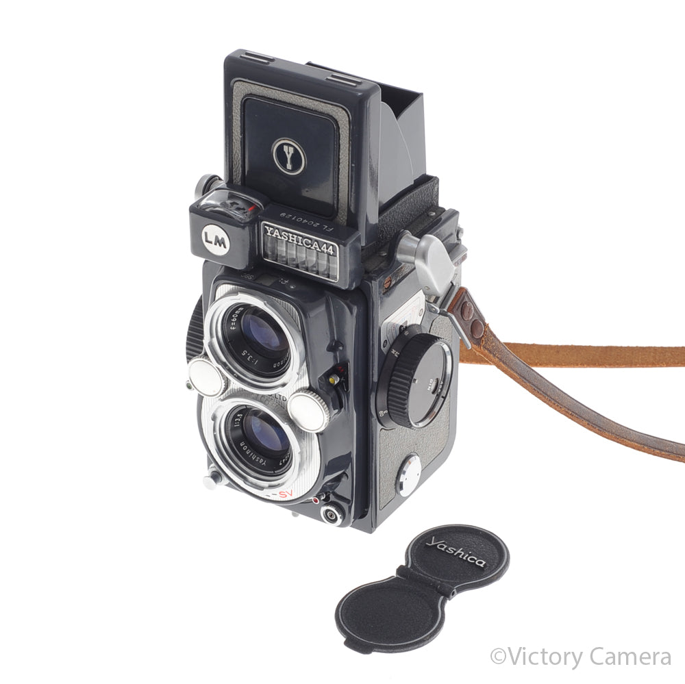 Yashica 44 LM Baby TLR Camera w/ Leather Eveready Case [EXC+] image 6