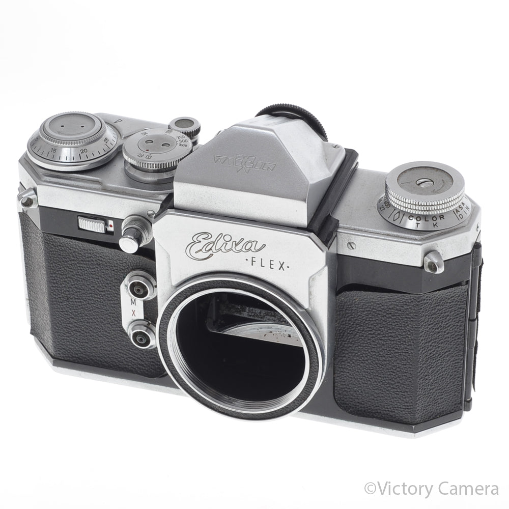 Wirgin Edixa Flex Chrome 35mm SLR Film Camera Body -SLOW SPEEDS [AS-IS] image 2
