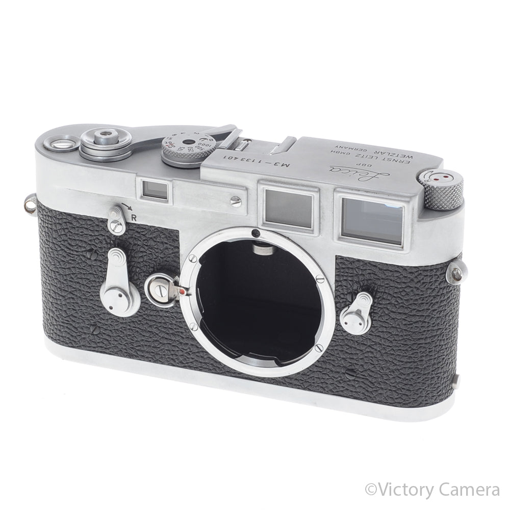 Leica M3 Single Stroke Chrome 35mm Rangefinder Camera Body CLA'd [EXC+] image 3
