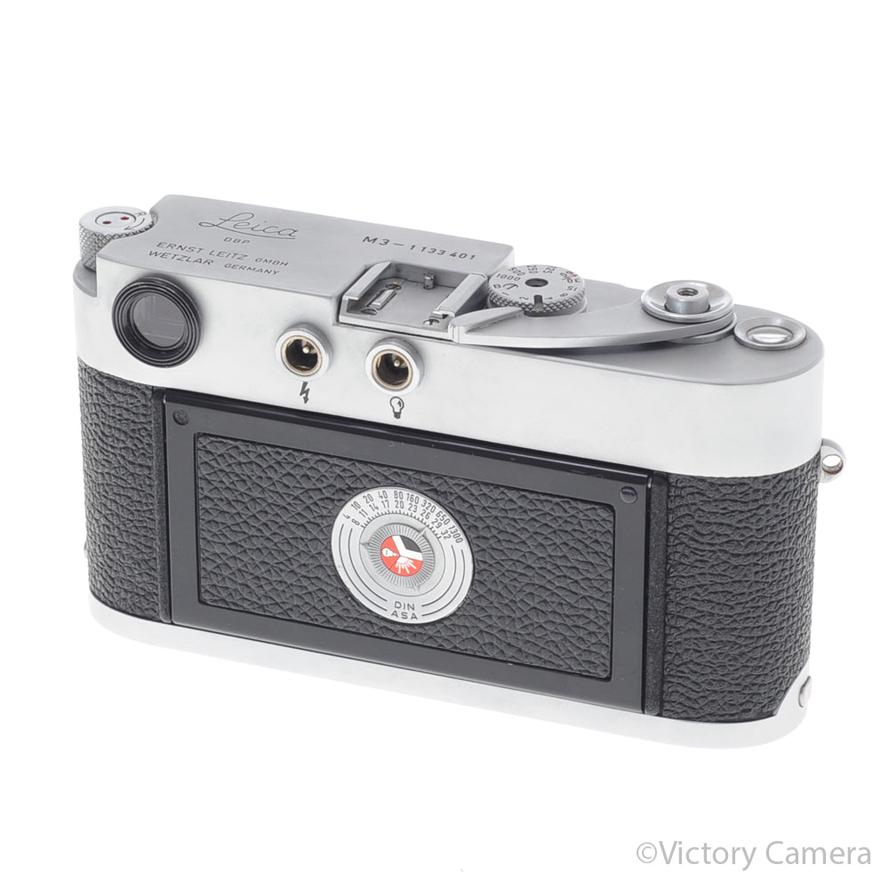 Leica M3 Single Stroke Chrome 35mm Rangefinder Camera Body CLA'd [EXC+] image 4