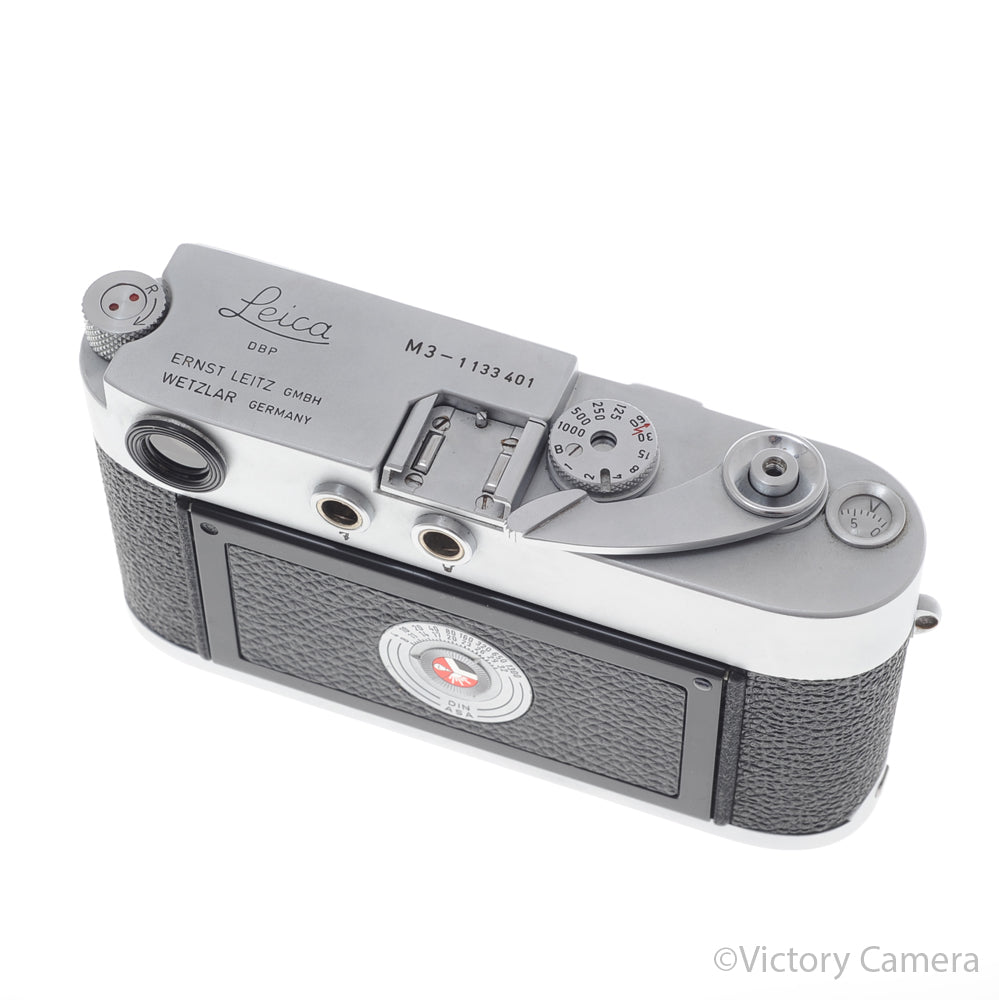 Leica M3 Single Stroke Chrome 35mm Rangefinder Camera Body CLA'd [EXC+] image 5