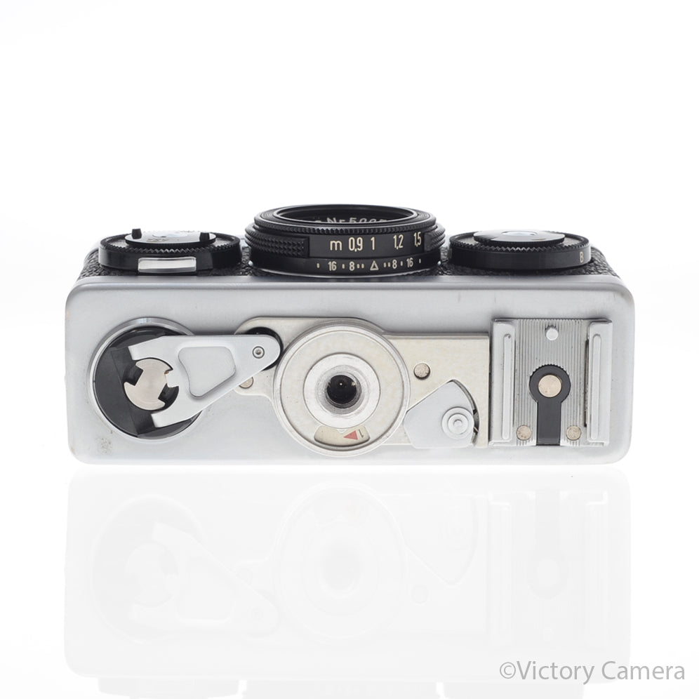 Rollei 35 Chrome 35mm Camera w/ 40mm f3.5 Tessar Lens -Good Meter [EXC-] image 4