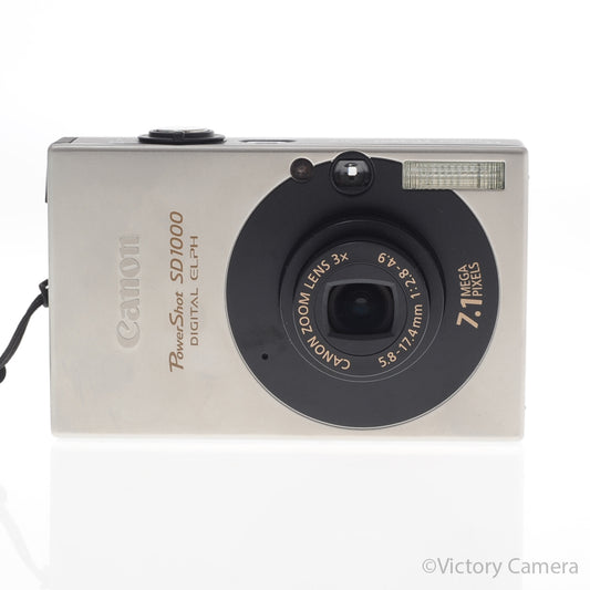 Canon PowerShot SD1000 Digital ELPH 7.1MP Digital Point & Shoot [MINT-] - Victory Camera