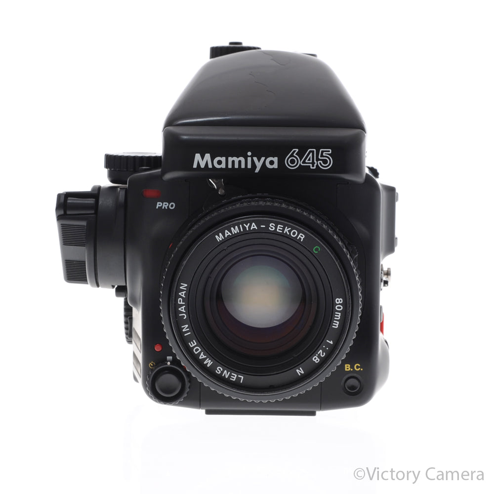 Mamiya 645E Medium Format Camera w/ Metered Prism 80mm f2.8 Lens [EXC+