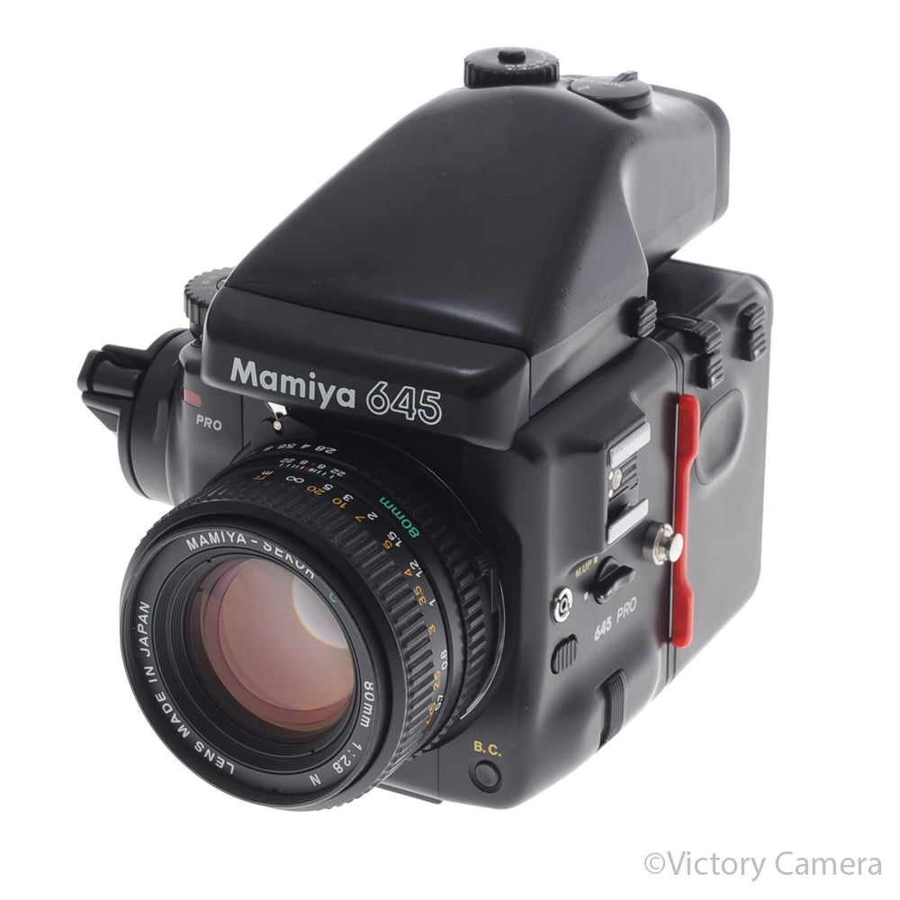 Mamiya 645 Pro Camera AE Metered Prism FE401 80mm f2.8 N Lens [EXC] image 2