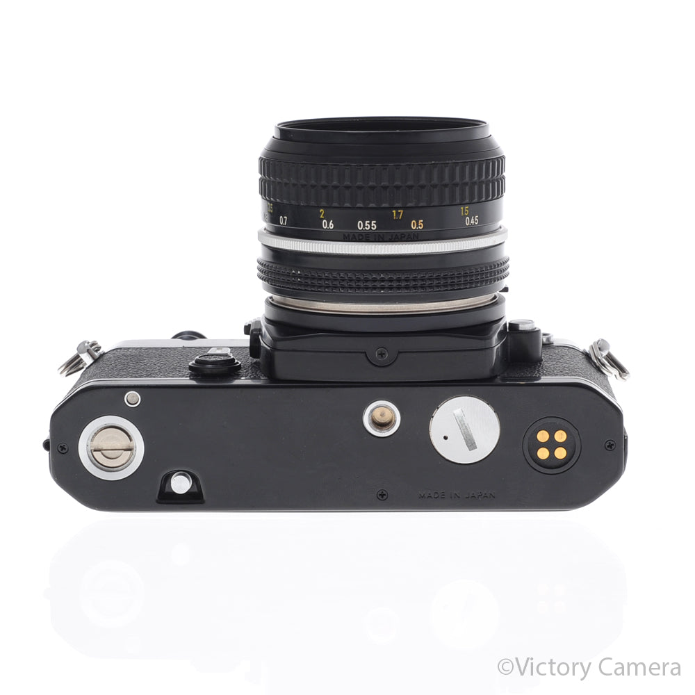 Nikon FE Black 35mm Film SLR Camera 50mm f2 Lens [EXC+] image 4