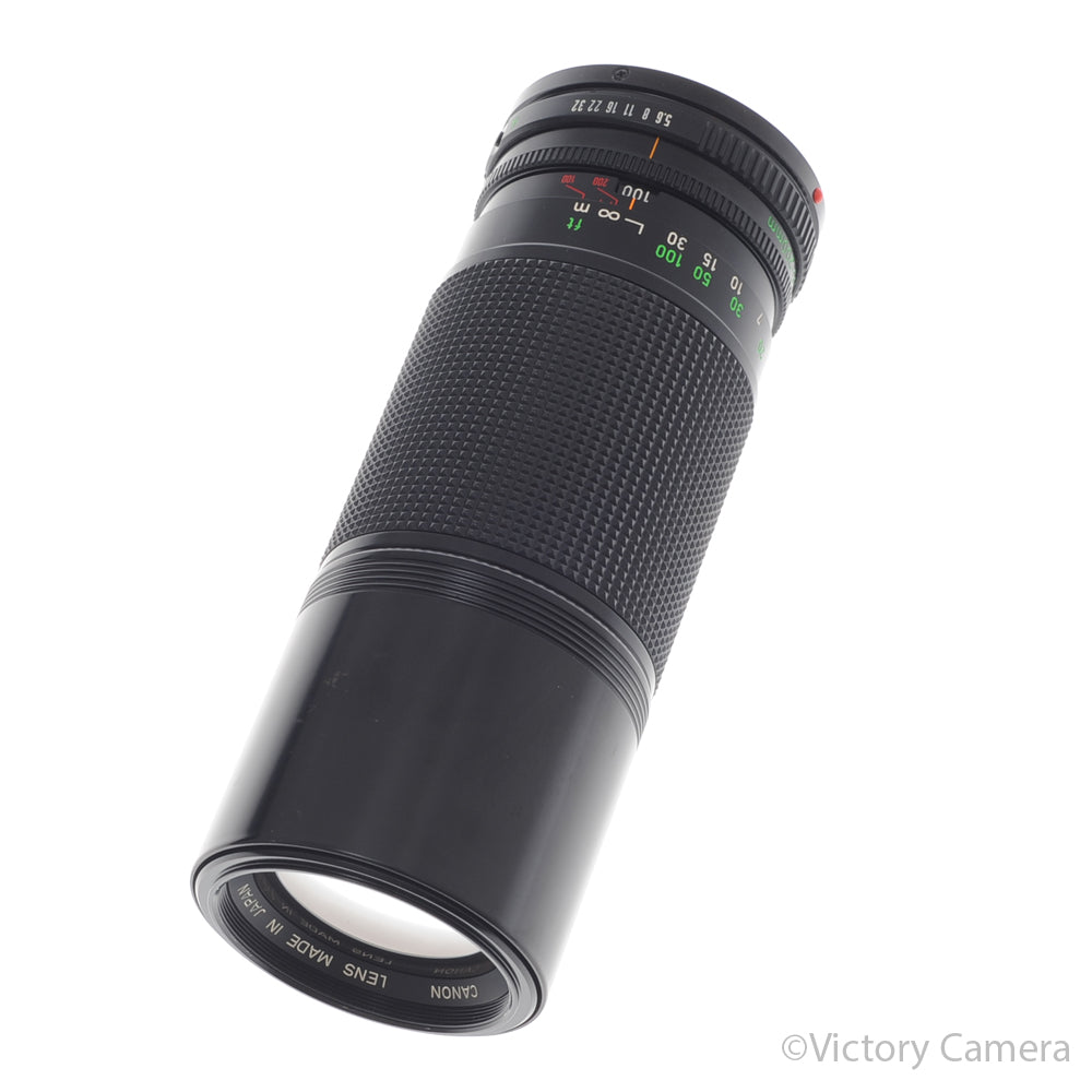 Canon FD 100-200mm f5.6 Manual Focus Telephoto Zoom Lens [EXC+] - Victory Camera