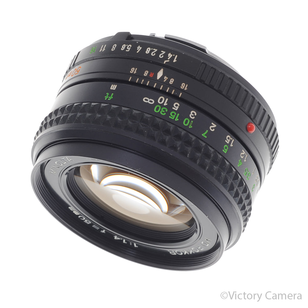 Minolta MD Rokkor 50mm f1.4 Manual Focus Prime Lens [EXC-] - Victory Camera
