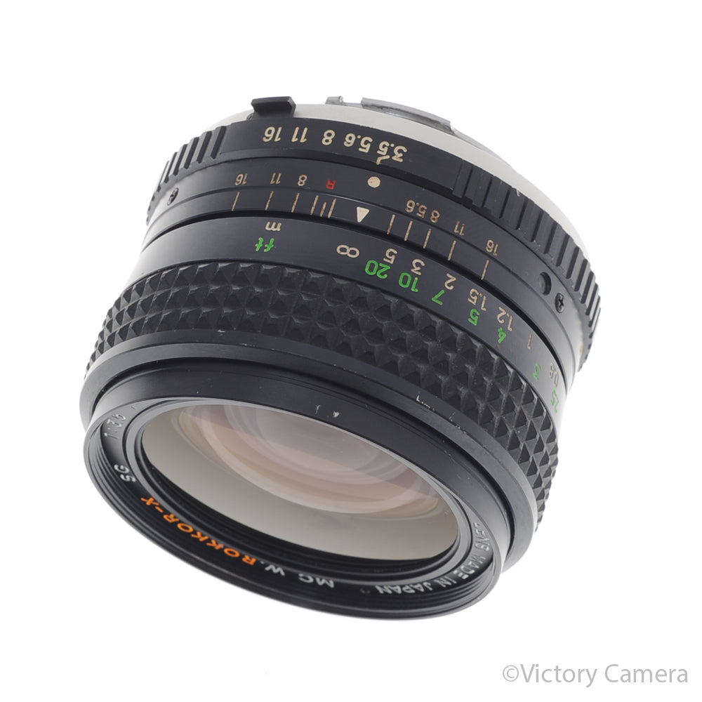 Minolta MC W.Rokkor X 28mm f3.5 Manual Focus Wide Angle Prime Lens [EXC] - Victory Camera