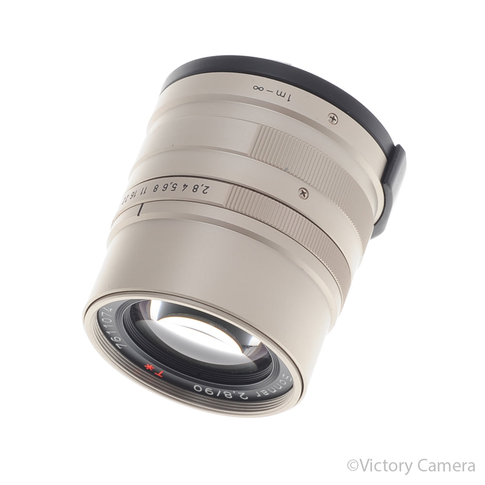 Contax 90mm f2.8 Zeiss Sonnar T* Prime Lens for G1, G2 w/ Shade [EXC] image 1