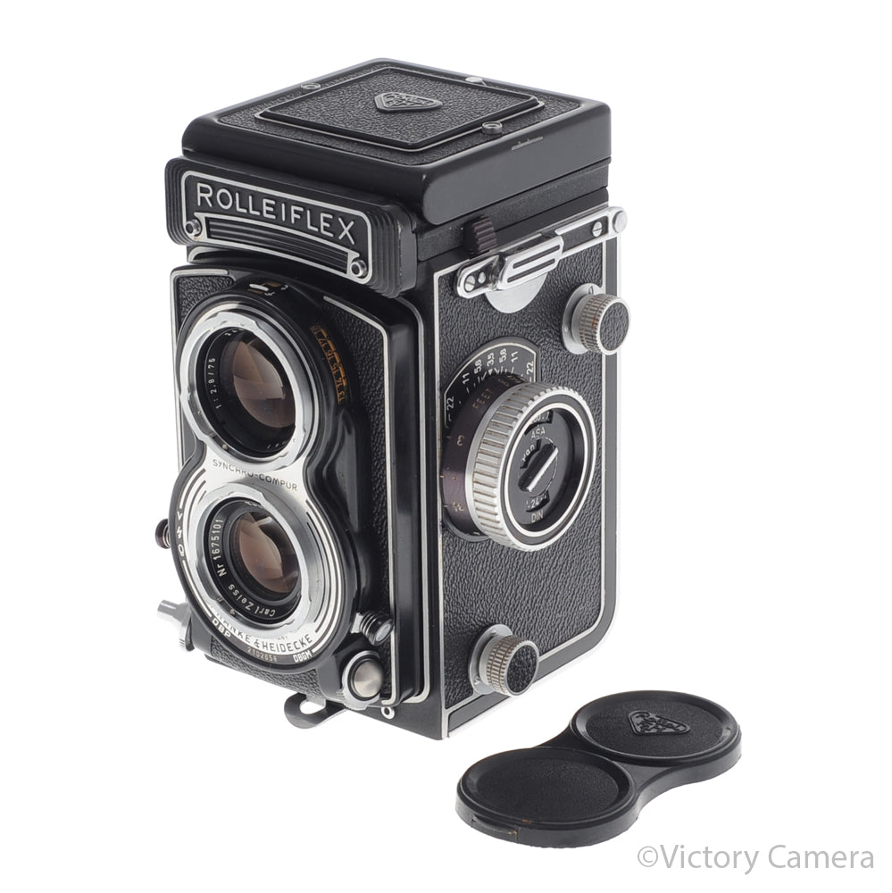Rollei Rolleiflex T TLR Medium Format Film Camera Zeiss 75mm f3.5 [EXC] image 8