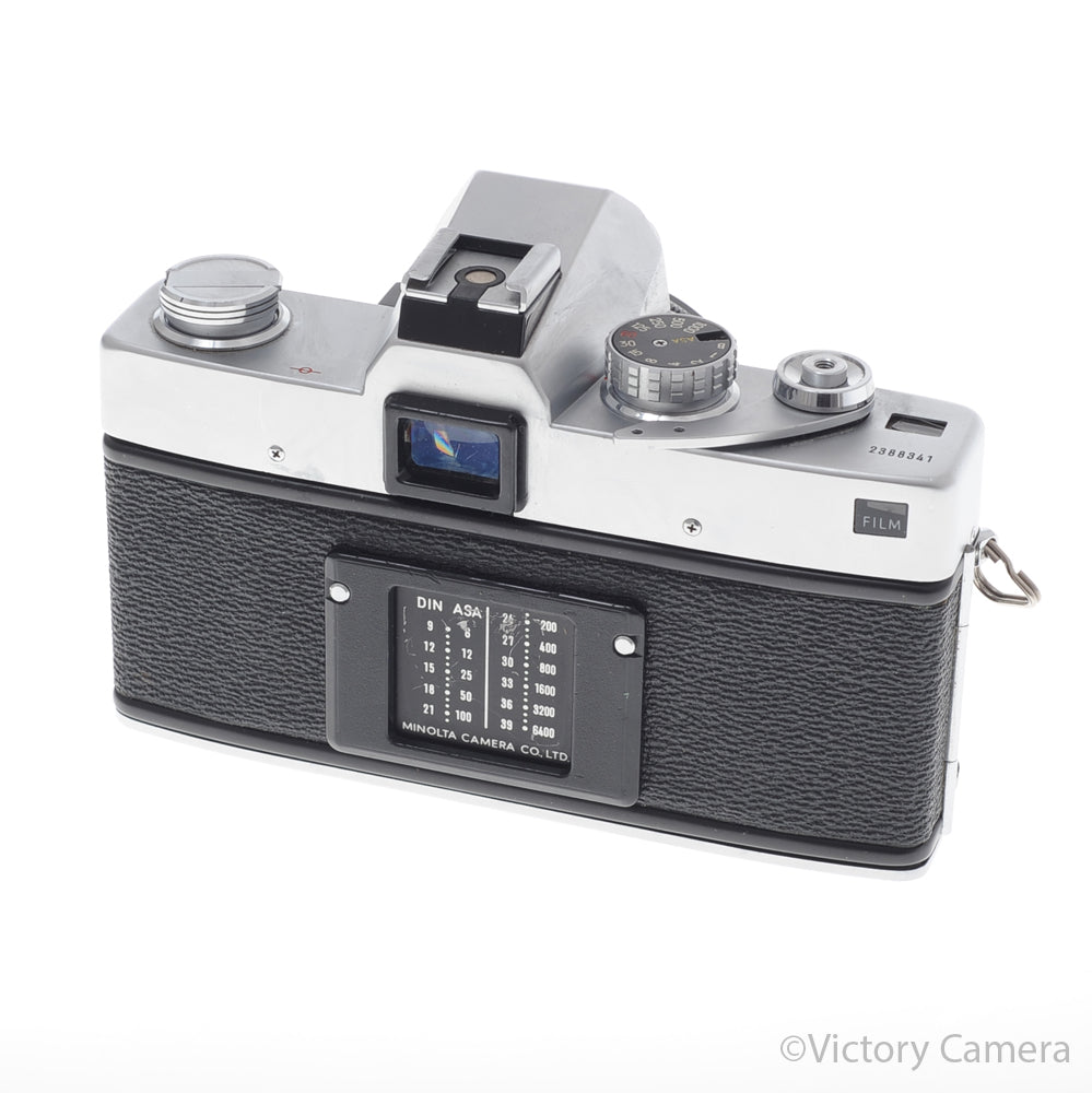 Minolta SRT202 SRT 202 Chrome 35mm Camera w/ 55mm f1.7 Lens [EXC-] image 3