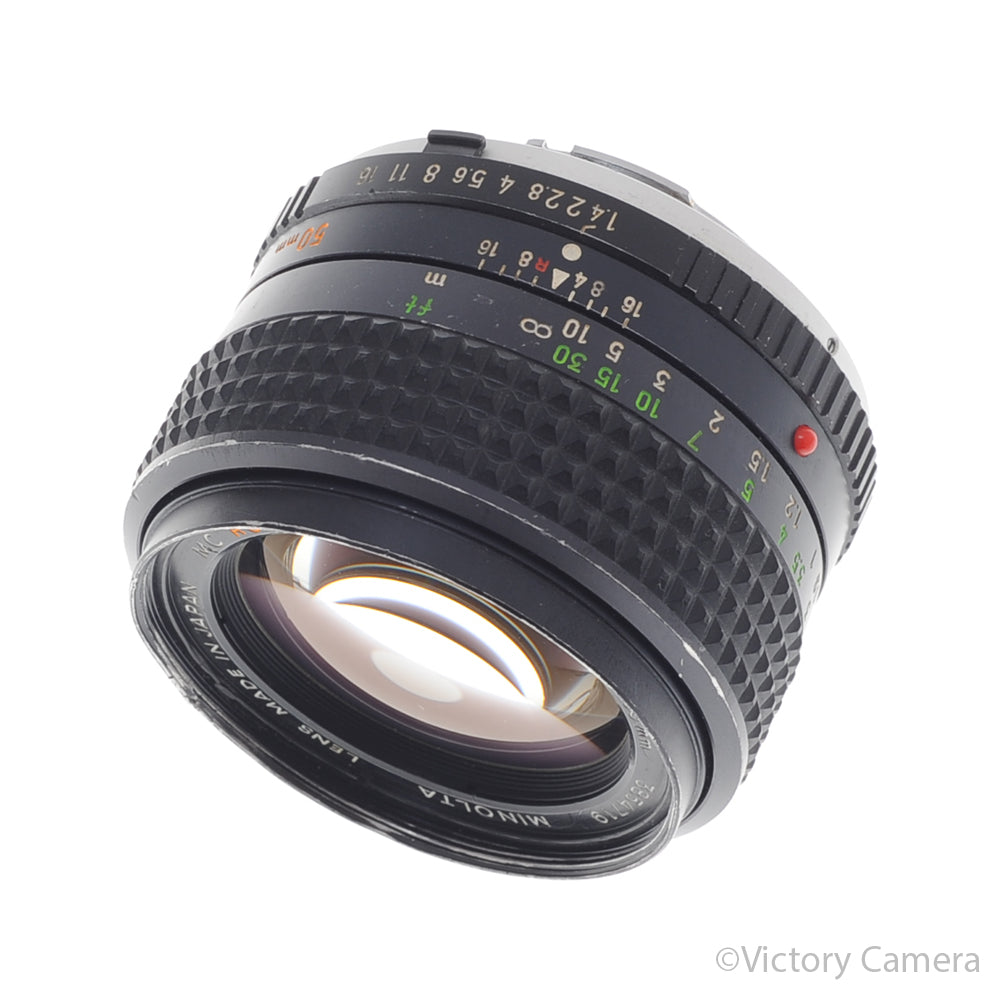 Minolta MC Rokkor-PG 50mm f1.4 Prime Lens [EXC-] - Victory Camera