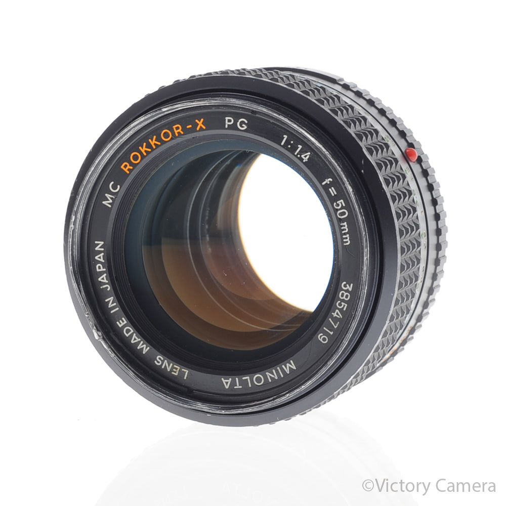 Minolta MC Rokkor-PG 50mm f1.4 Prime Lens [EXC-] - Victory Camera