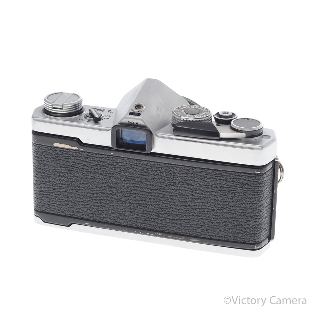 Olympus OM-1N MD Chrome Film Camera Body w/ 50mm F1.8 Lens [EXC] - Victory Camera