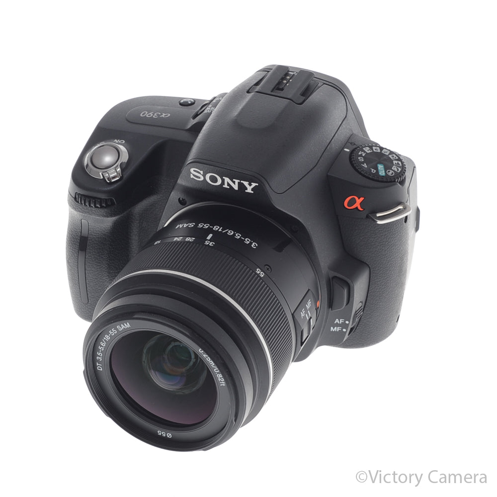 Sony Alpha A390 14.2 Digital SLR Camera w/ 18-55mm Zoom Lens [EXC] - Victory Camera