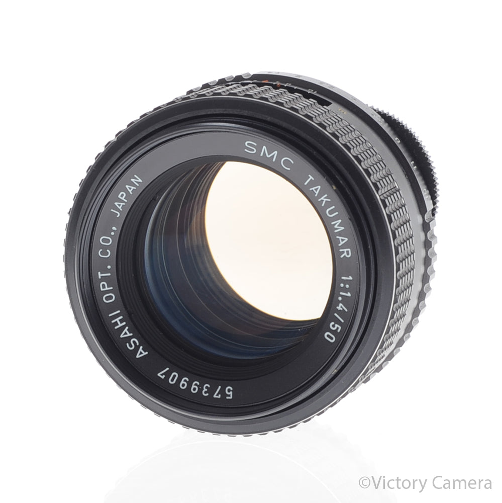 Pentax SMC Takumar 50mm f1.4 M42 Screw Mount Prime Lens [EXC+] image 2