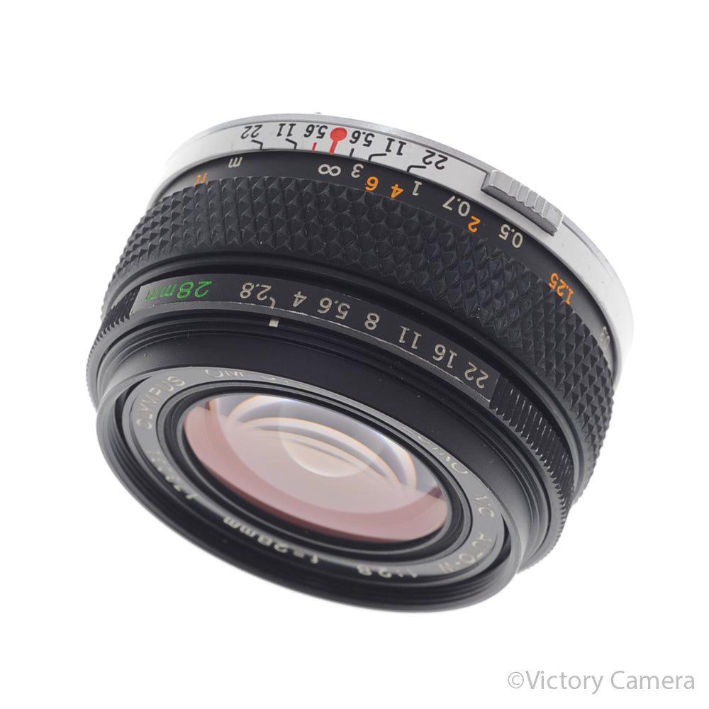Olympus OM Zuiko Auto-W 28mm f2.8 MC Wide Angle Prime Lens [EXC] image 1