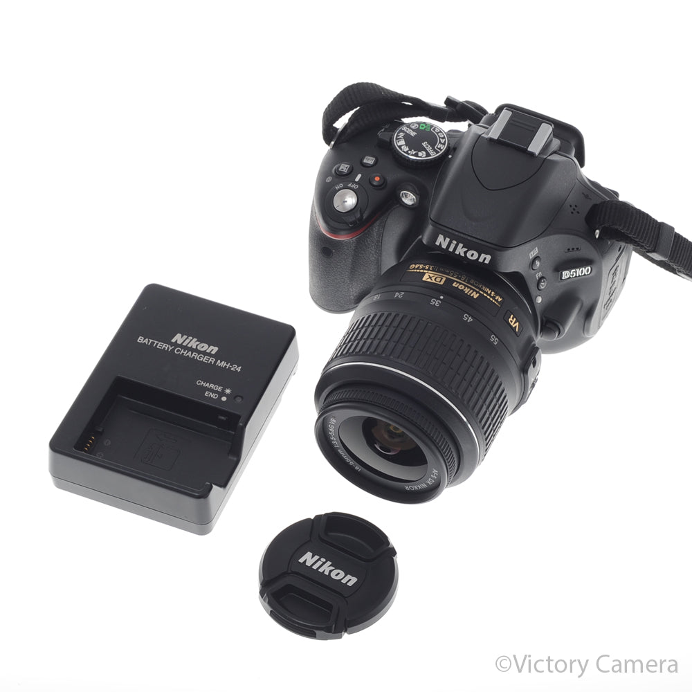 Nikon D5100 16.2MP DSLR w/ 18-55mm f3.5-5.6 AF-S G VR Zoom Lens [EXC+] image 5