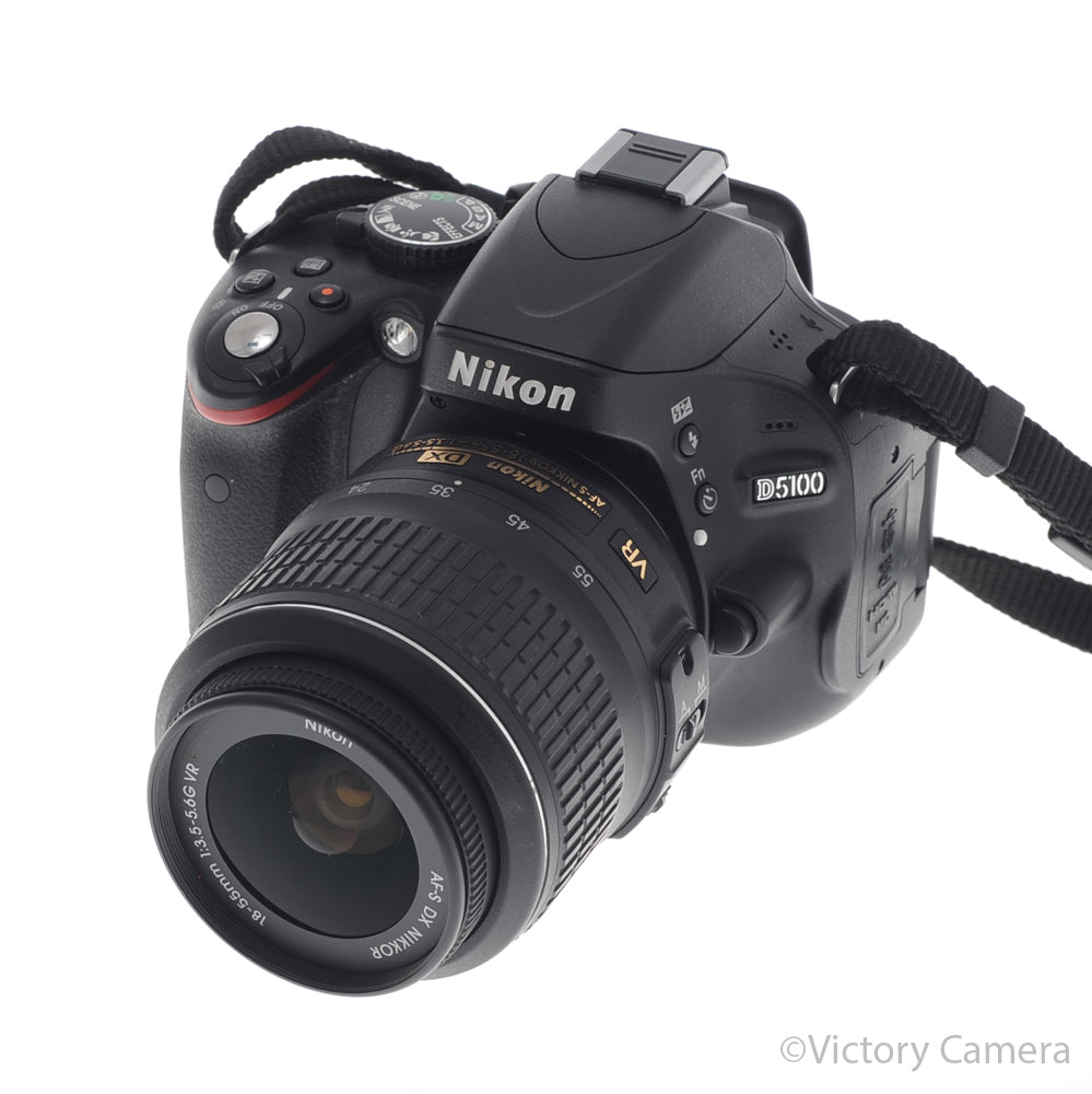 Nikon D5100 16.2MP DSLR w/ 18-55mm f3.5-5.6 AF-S G VR Zoom Lens [EXC+] image 2