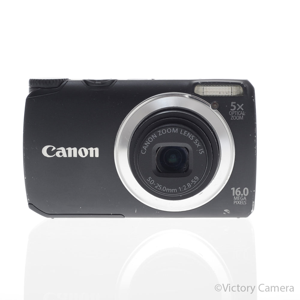 Canon PowerShot A3300 IS Black 16MP Digital Point & Shoot Camera [EXC-] image 1