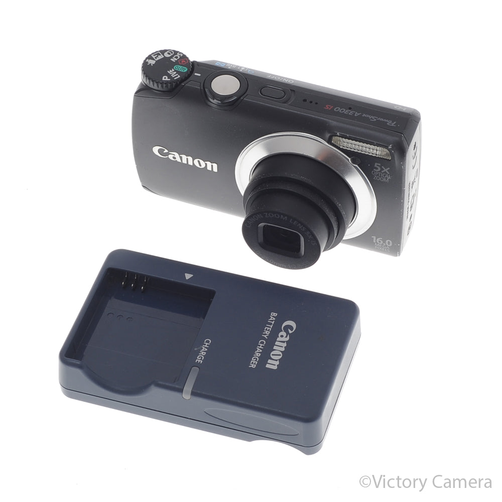 Canon PowerShot A3300 IS Black 16MP Digital Point & Shoot Camera [EXC-] image 5