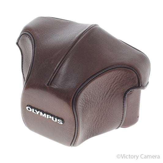Olympus Original Brown Leather Fitted Ever Ready Case for OM-1, OM [EXC] image 1