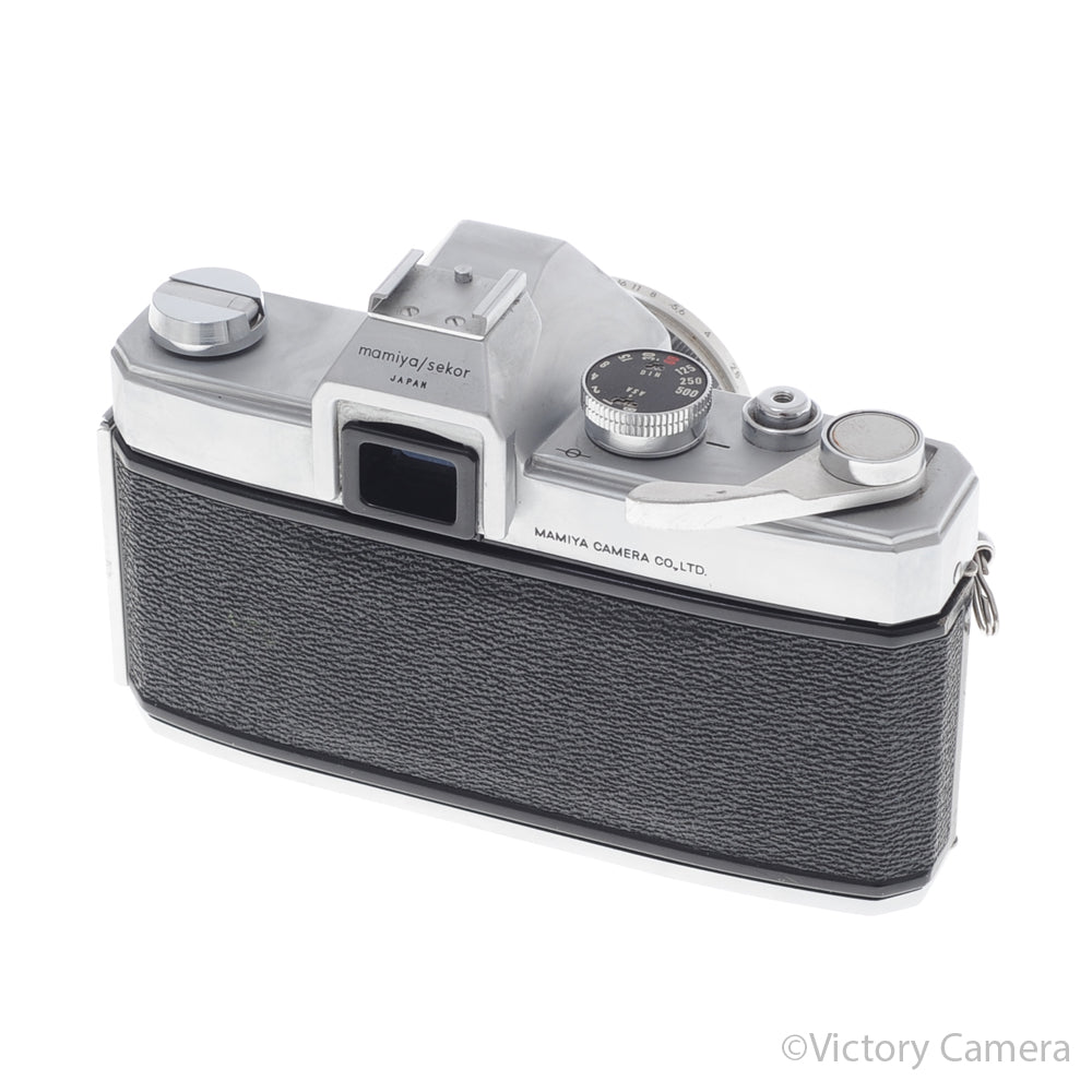 Mamiya 500 DTL Chrome 35mm SLR Camera w/ 50mm f2 Lens -No Meter- [GOOD] image 3