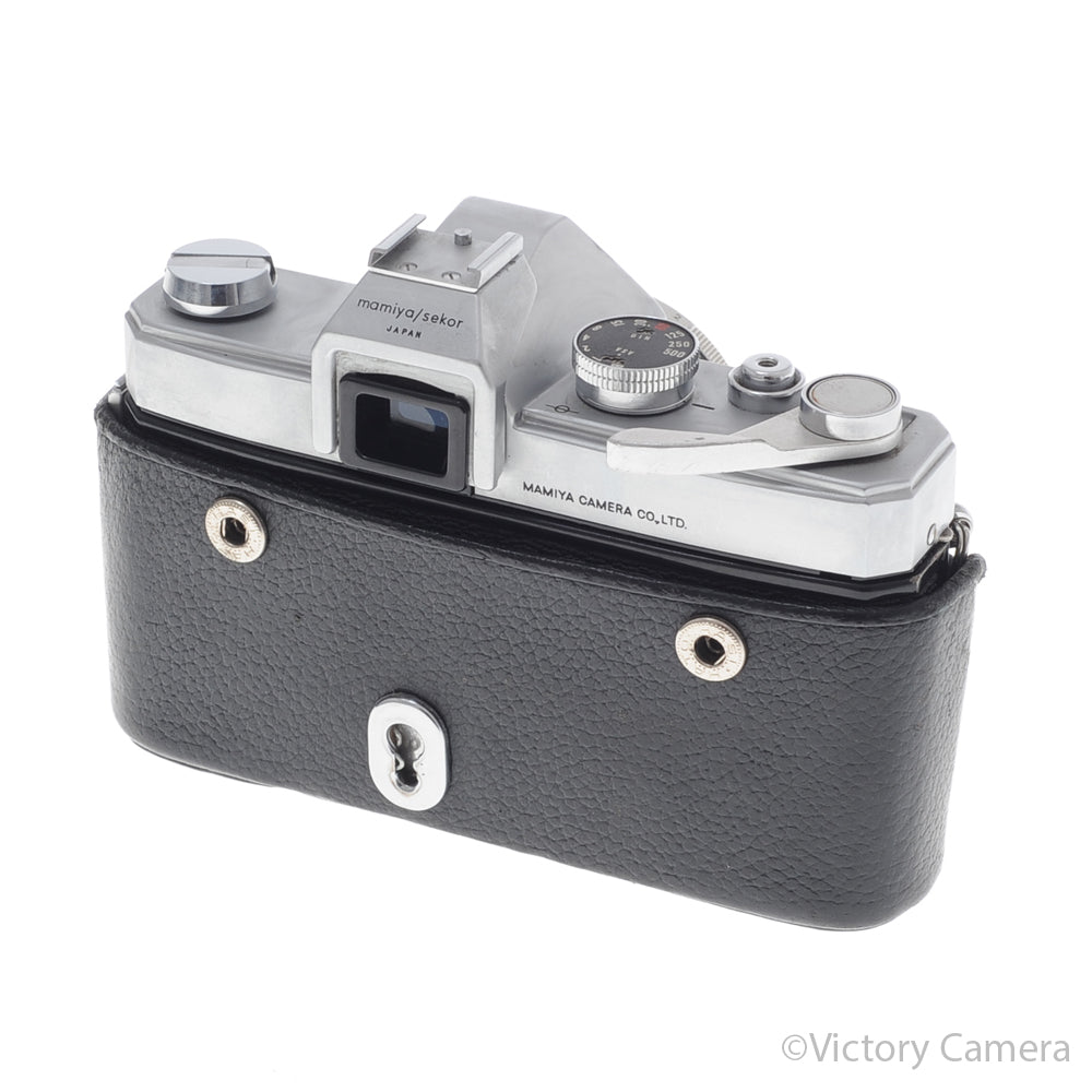 Mamiya 500 DTL Chrome 35mm SLR Camera w/ 50mm f2 Lens -No Meter- [GOOD] image 6