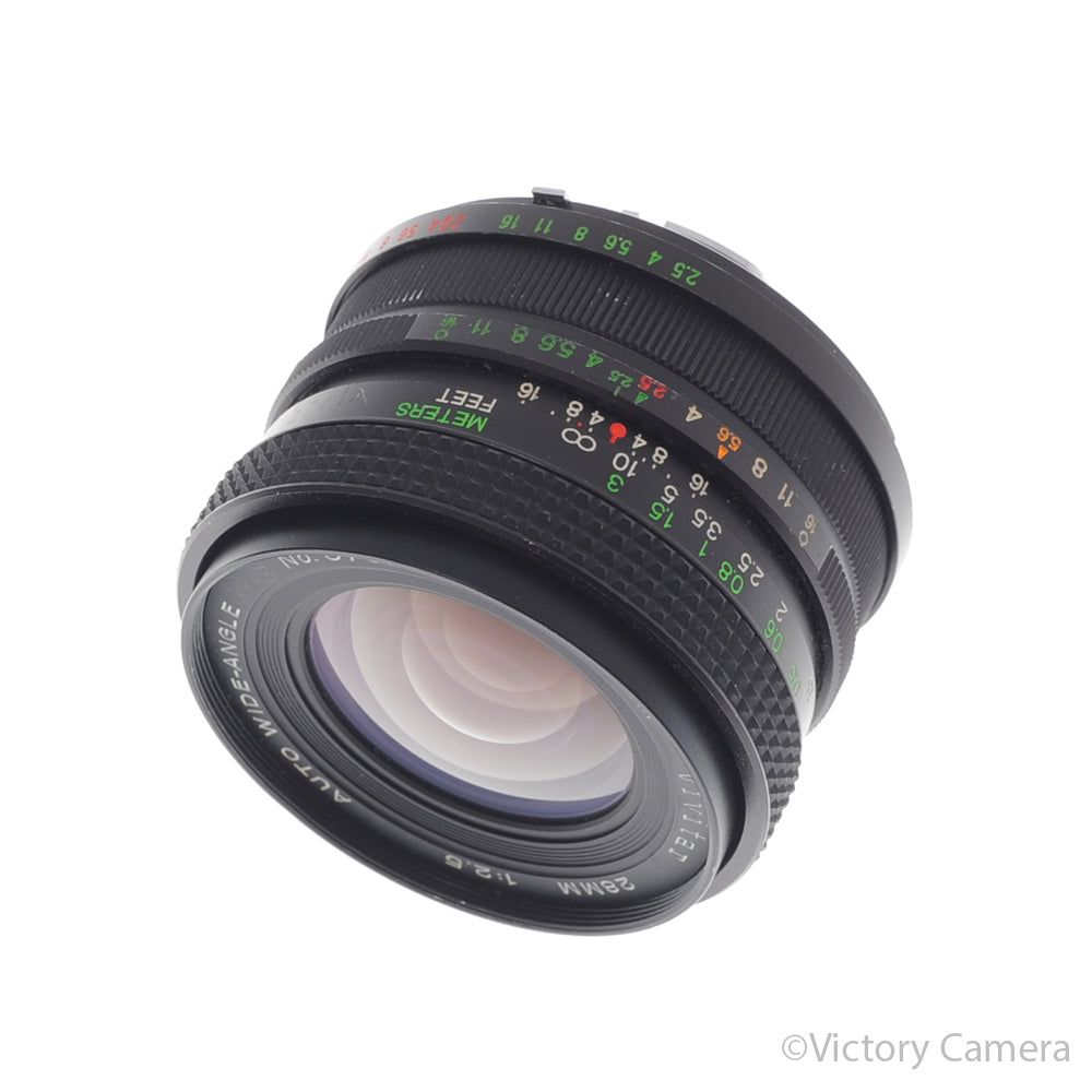 Vivitar 28mm f2.5 Auto Wide-Angle Prime Lens for Minolta Manual F [EXC-] image 1