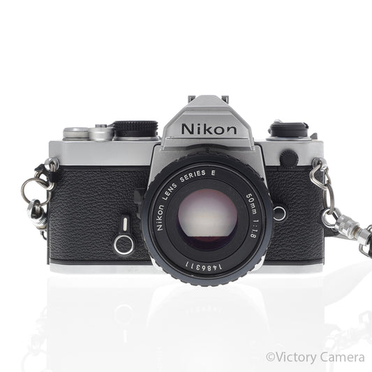 Nikon FM Black 35mm Film Camera w/ 50mm f1.8 AI-s Lens [EXC+] - Victory Camera