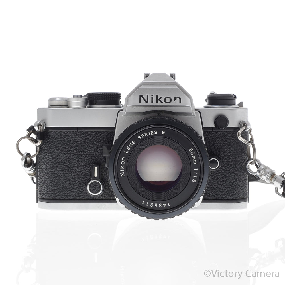Nikon FM フィルムカメラ Nikon FM Black 35mm Film Camera w/ 50mm f1.8 AI-s Lens [EXC+]
