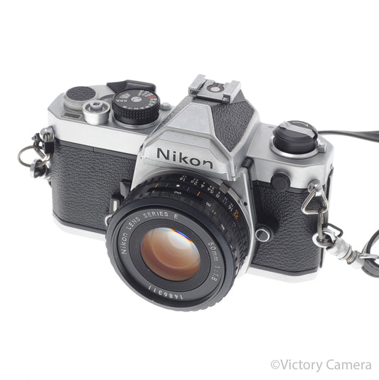 Nikon FM Black 35mm Film Camera w/ 50mm f1.8 AI-s Lens [EXC+] - Victory Camera