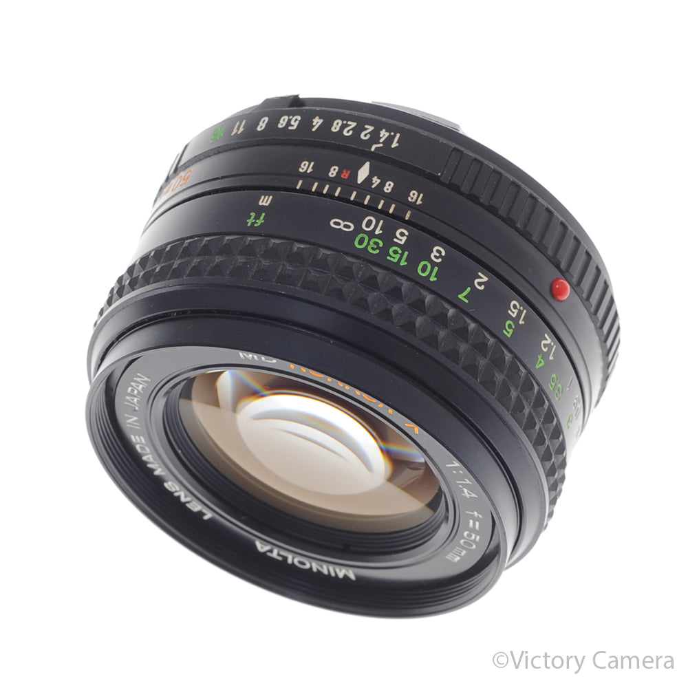 Minolta MD Rokkor 50mm f1.4 Manual Focus Prime Lens [EXC+] image 1