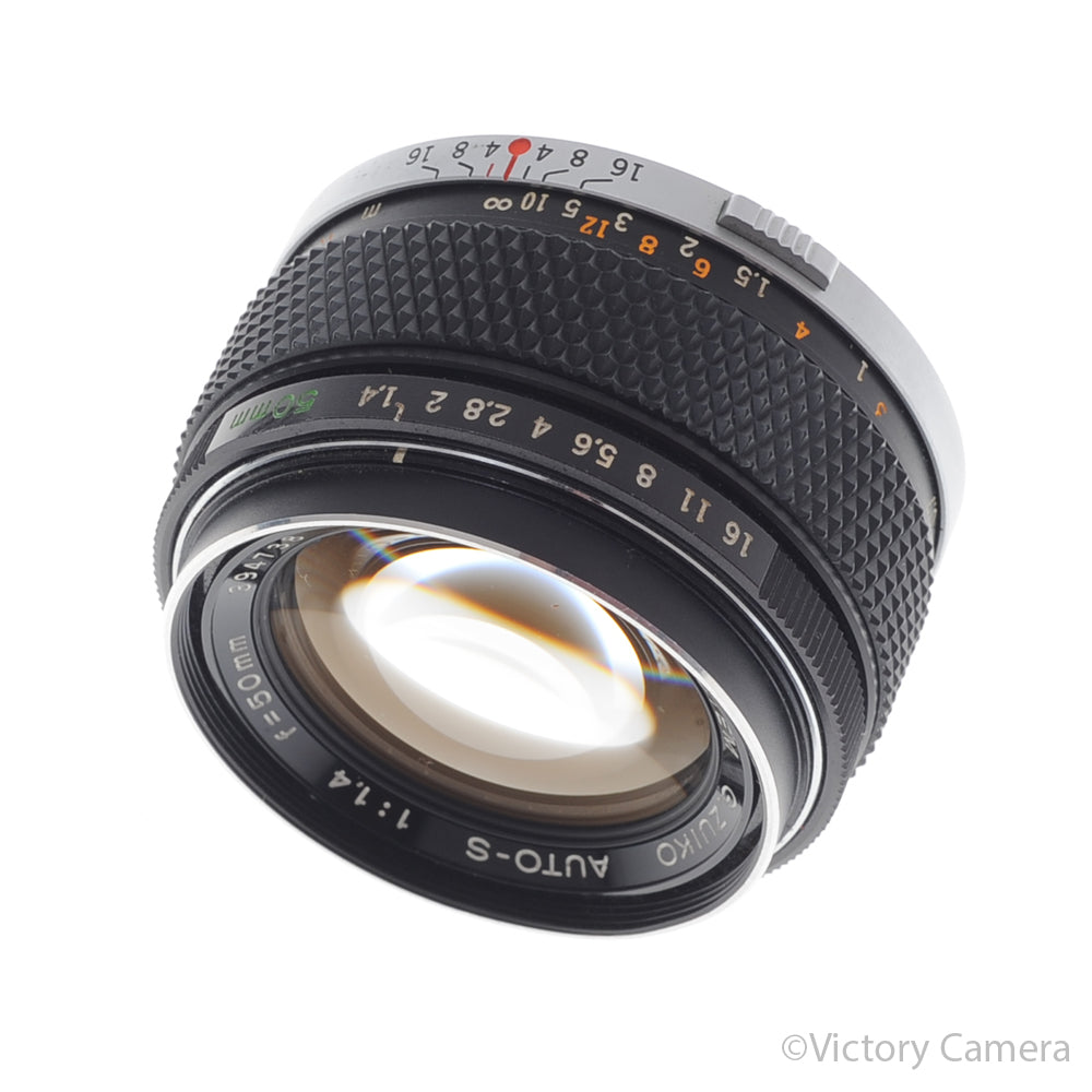Olympus 50mm f1.4 G.Zuiko Auto-S OM Manual Focus Prime Lens [EXC+] image 1
