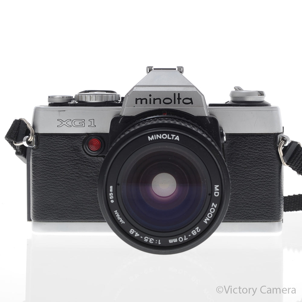 Minolta XG1 Chrome 35mm Camera w/ MD 28-70mm f3.5-4.8 Lens [EXC-] image 1