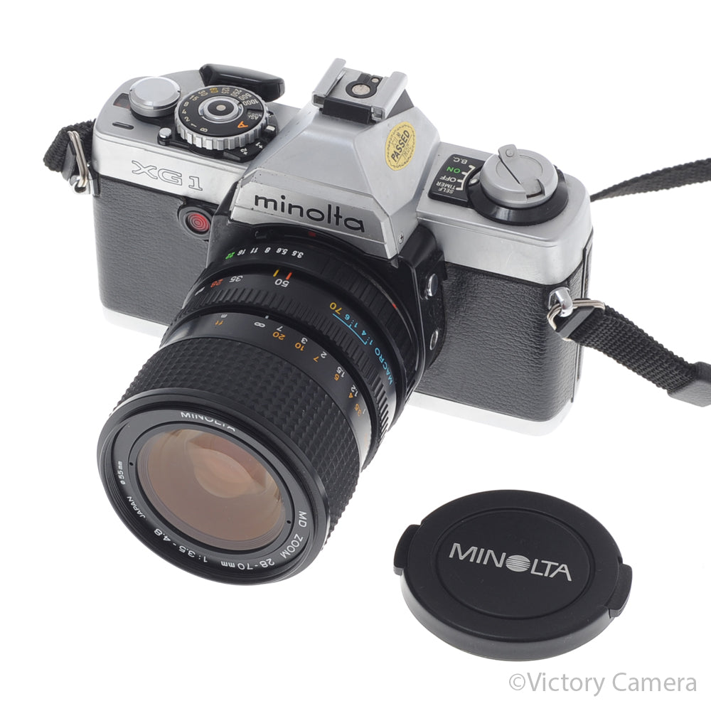 Minolta XG1 Chrome 35mm Camera w/ MD 28-70mm f3.5-4.8 Lens [EXC-] image 5